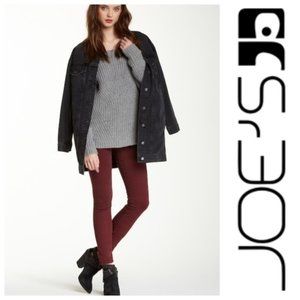 Joe's Skinny Jeans Burgundy Brick Red Size 29